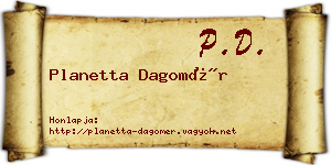 Planetta Dagomér névjegykártya